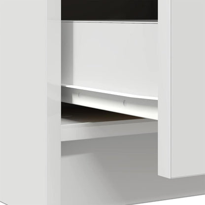 Sideboard with Drawer White 71x35x65 cm Engineered Wood