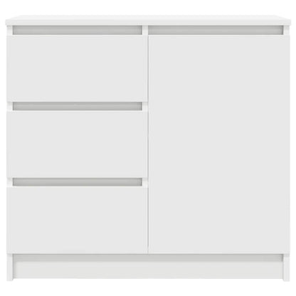 Sideboard with Drawer White 71x35x65 cm Engineered Wood