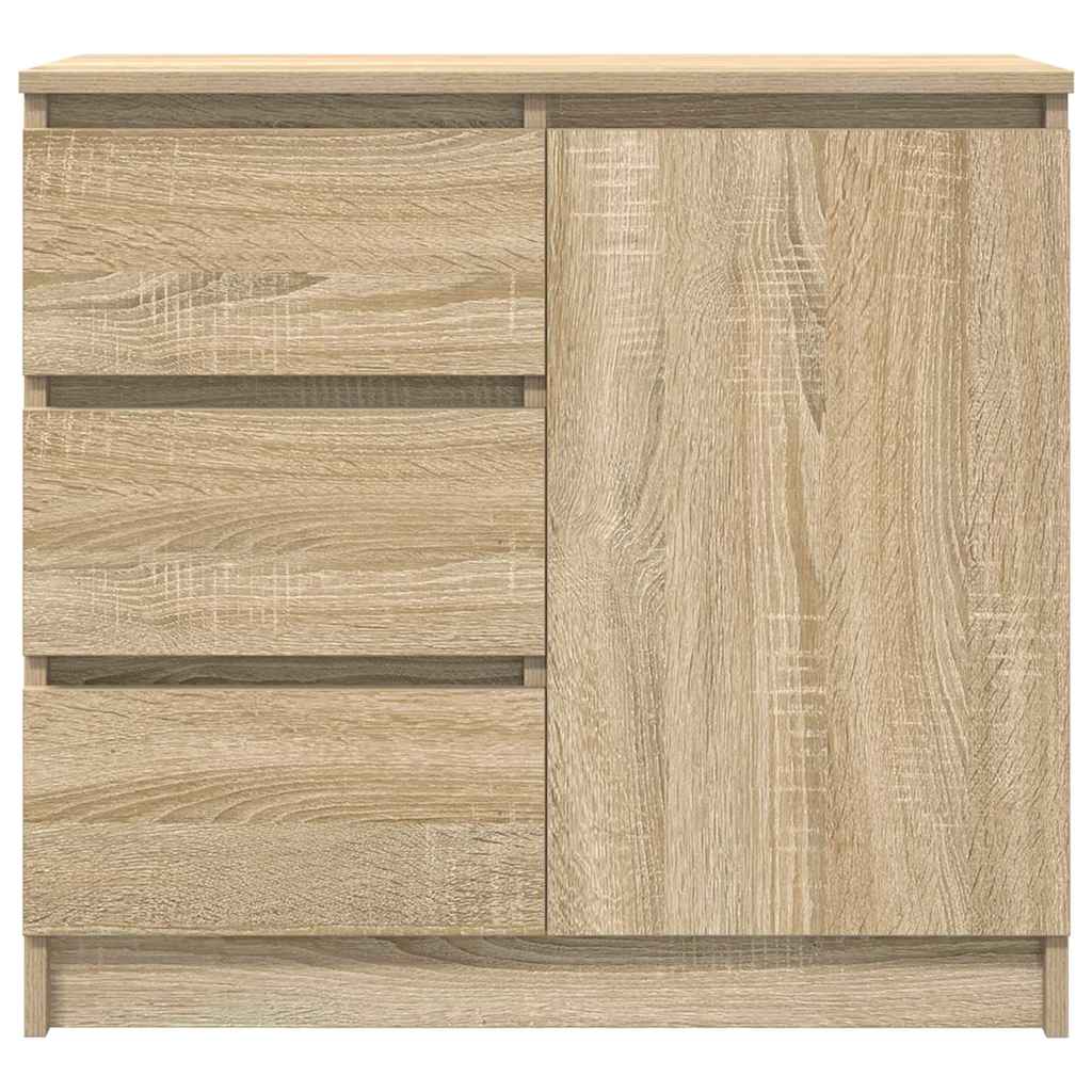 Sideboard with Drawer Sonoma Oak 71x35x65 cm Engineered Wood