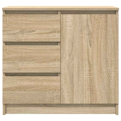 Sideboard with Drawer Sonoma Oak 71x35x65 cm Engineered Wood