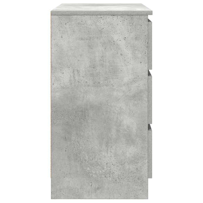 Sideboard with Drawer Concrete Grey 71x35x65 cm Engineered Wood