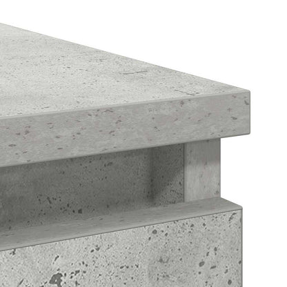 Sideboard with Drawer Concrete Grey 71x35x65 cm Engineered Wood