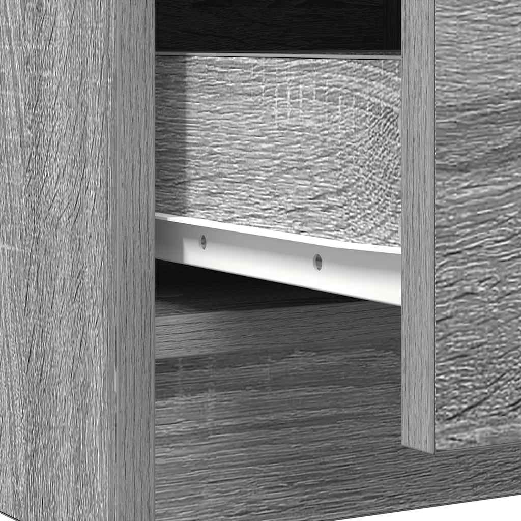 Sideboard with Drawer Grey Sonoma 71x35x65 cm Engineered Wood