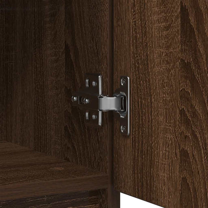 Sideboard with Drawer Brown Oak 71x35x65 cm Engineered Wood