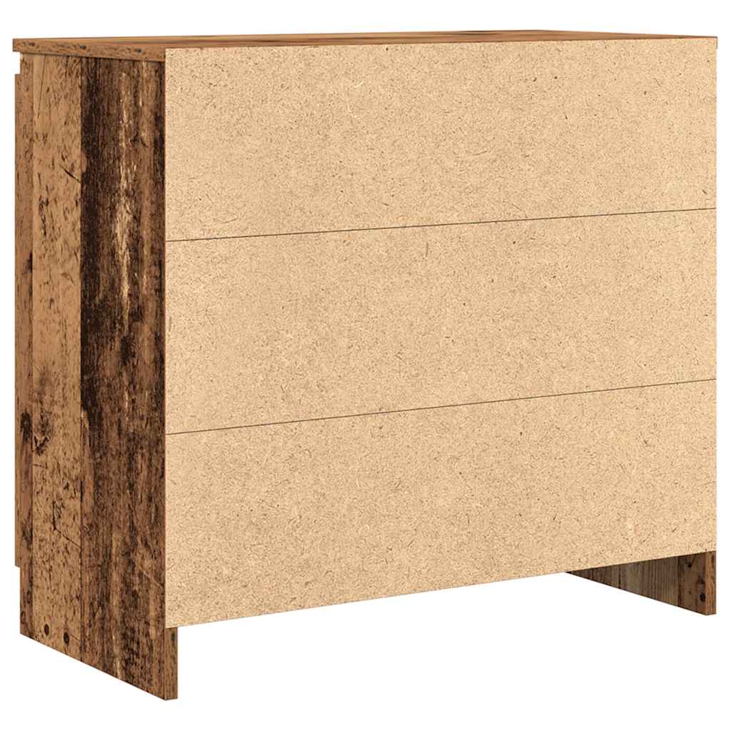Sideboard with Drawer Old Wood 71x35x65 cm Engineered Wood