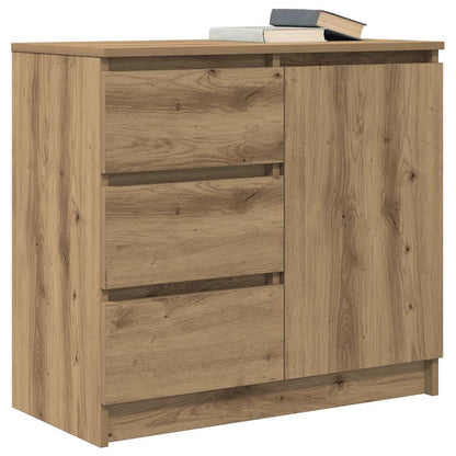 Sideboard with Drawer Artisan Oak 71x35x65 cm Engineered Wood