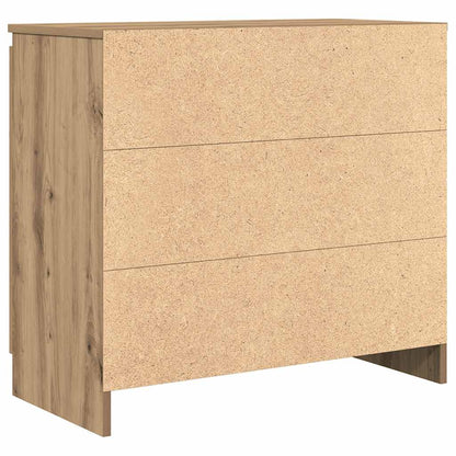 Sideboard with Drawer Artisan Oak 71x35x65 cm Engineered Wood