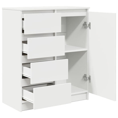 Sideboard with Drawers White 71x35x84 cm Engineered Wood