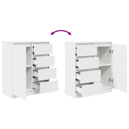 Sideboard with Drawers White 71x35x84 cm Engineered Wood