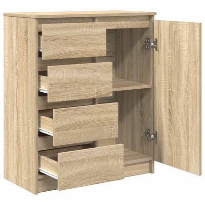 Sideboard with Drawers Sonoma Oak 71x35x84 cm Engineered Wood