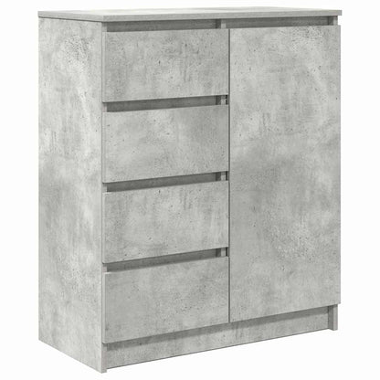 Sideboard with Drawers Concrete Grey 71x35x84cm Engineered Wood