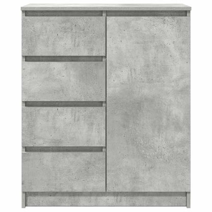 Sideboard with Drawers Concrete Grey 71x35x84cm Engineered Wood