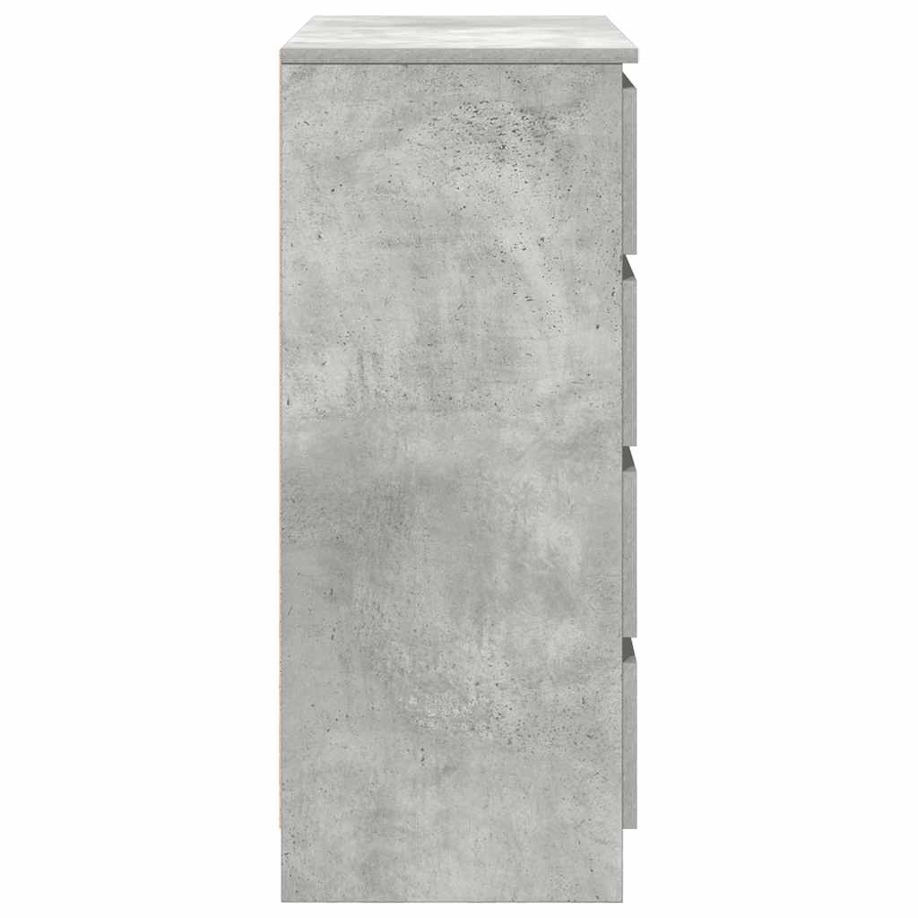 Sideboard with Drawers Concrete Grey 71x35x84 cm Engineered Wood