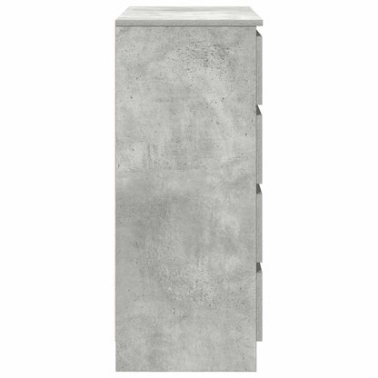 Sideboard with Drawers Concrete Grey 71x35x84 cm Engineered Wood