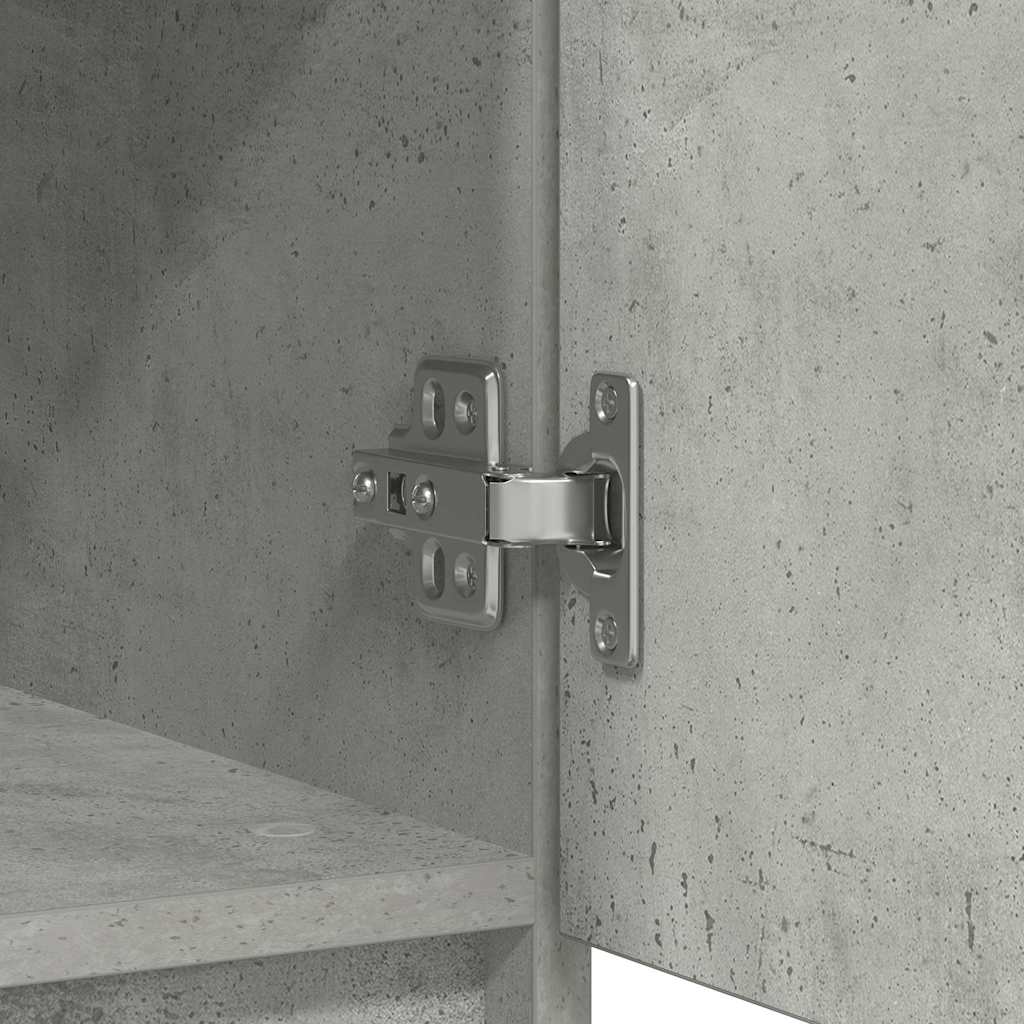 Sideboard with Drawers Concrete Grey 71x35x84cm Engineered Wood