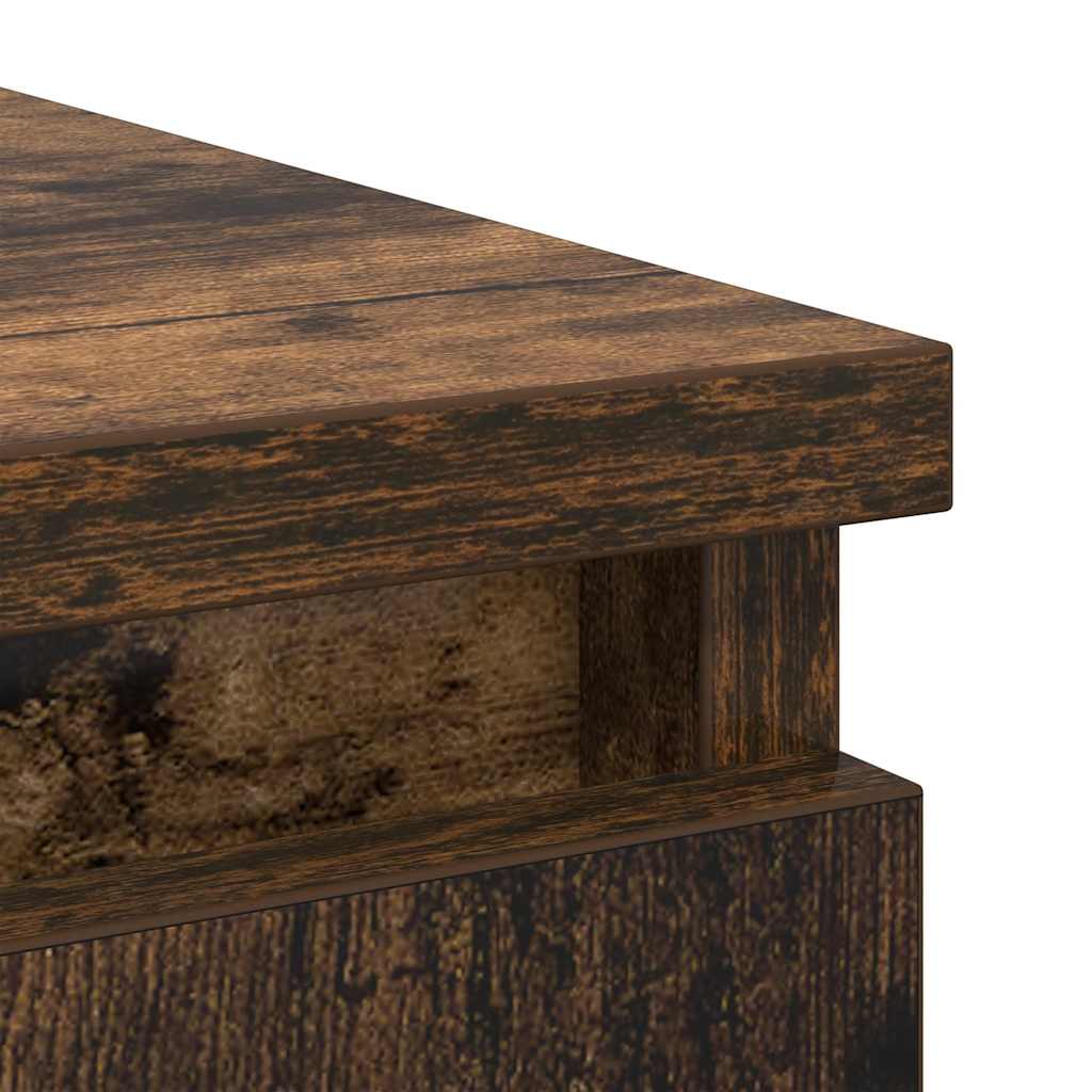 Sideboard with Drawers Smoked Oak 71x35x84 cm Engineered Wood