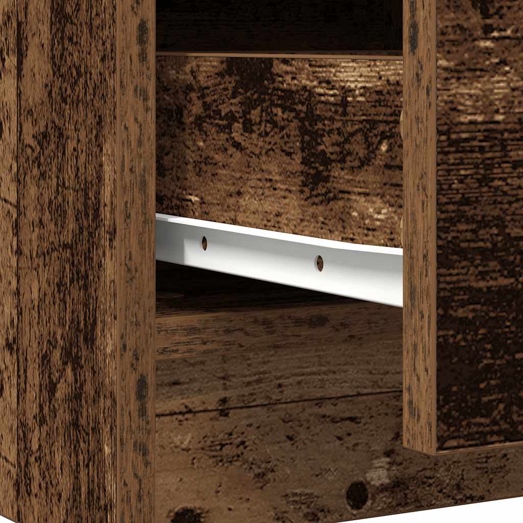 Sideboard with Drawers Old Wood 71x35x84 cm Engineered Wood