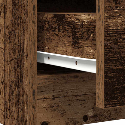 Sideboard with Drawers Old Wood 71x35x84 cm Engineered Wood