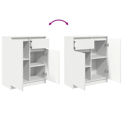 Sideboard with Drawer White 71x35x84 cm Engineered Wood