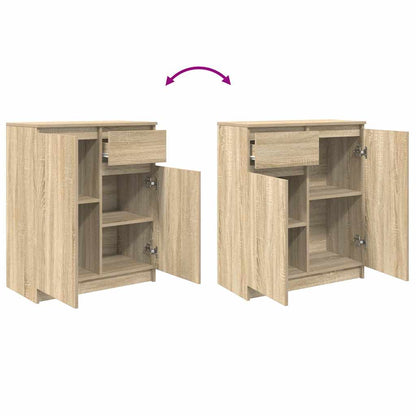 Sideboard with Drawer Sonoma Oak 71x35x84 cm Engineered Wood