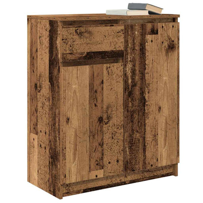 Sideboard with Drawer Old Wood 71x35x84 cm Engineered Wood
