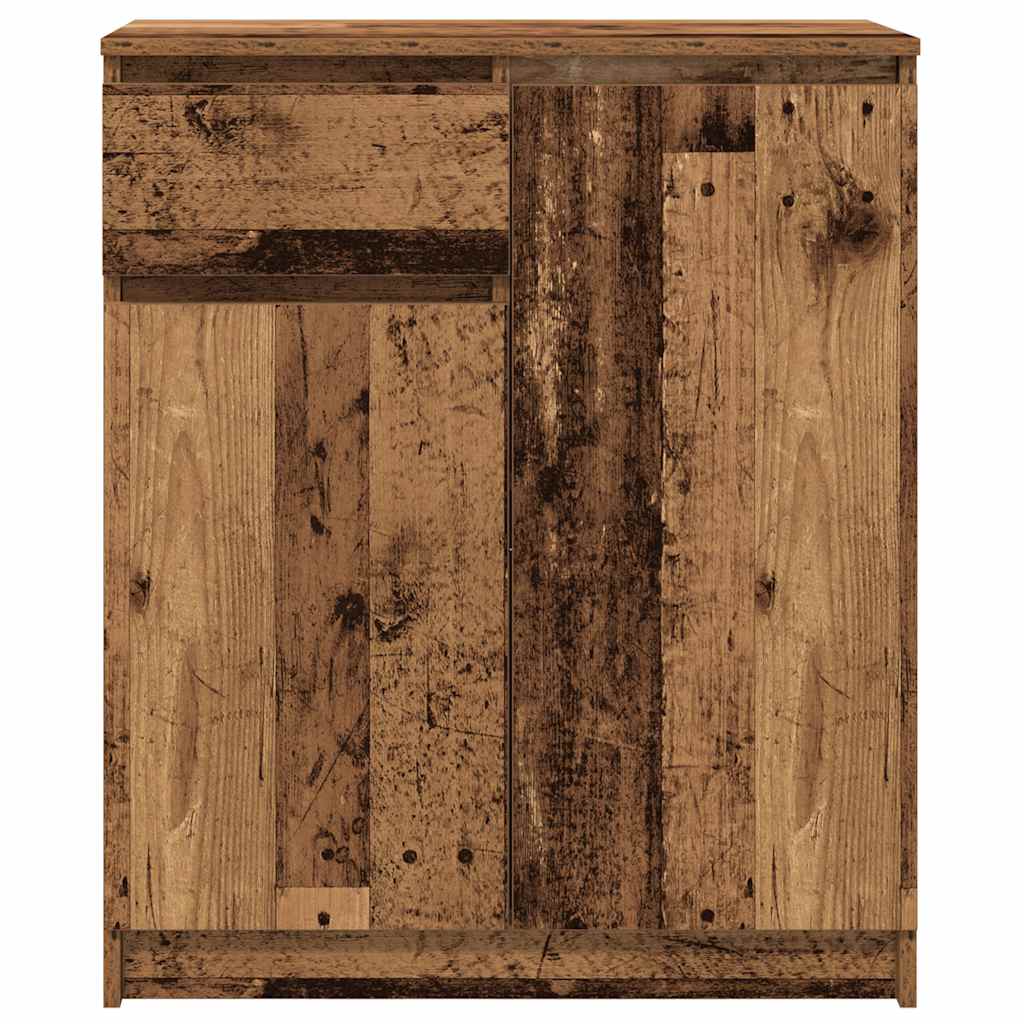 Sideboard with Drawer Old Wood 71x35x84 cm Engineered Wood