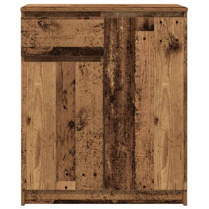 Sideboard with Drawer Old Wood 71x35x84 cm Engineered Wood