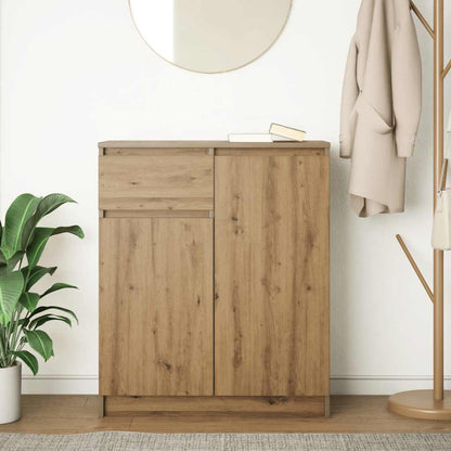 Sideboard with Drawer Artisan Oak 71x35x84 cm Engineered Wood
