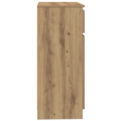 Sideboard with Drawer Artisan Oak 71x35x84 cm Engineered Wood