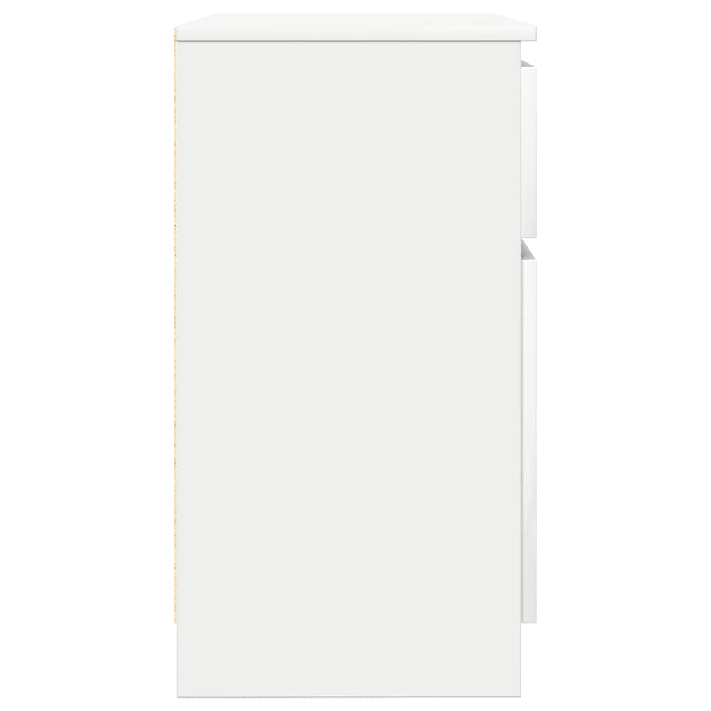 Sideboard with Drawer White 71x35x65 cm Engineered Wood