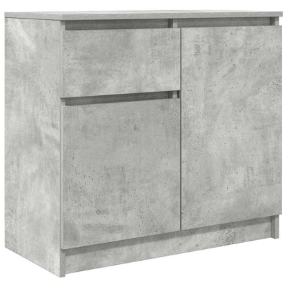 Sideboard with Drawer Concrete Grey 71x35x65 cm Engineered Wood