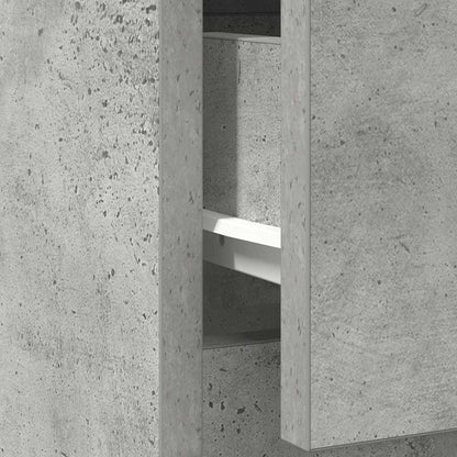 Sideboard with Drawer Concrete Grey 71x35x65 cm Engineered Wood