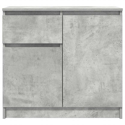 Sideboard with Drawer Concrete Grey 71x35x65 cm Engineered Wood