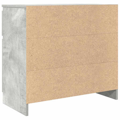 Sideboard with Drawer Concrete Grey 71x35x65 cm Engineered Wood