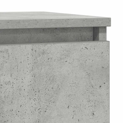Sideboard with Drawer Concrete Grey 71x35x65 cm Engineered Wood