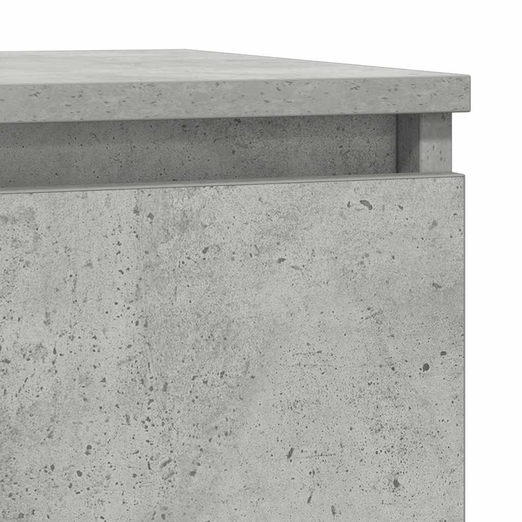 Sideboard with Drawer Concrete Grey 71x35x65 cm Engineered Wood