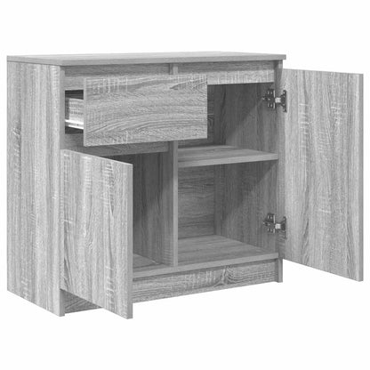 Sideboard with Drawer Grey Sonoma 71x35x65 cm Engineered Wood