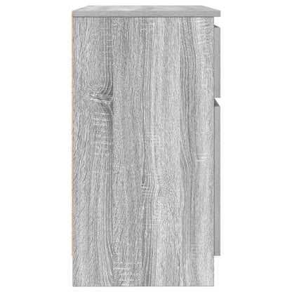 Sideboard with Drawer Grey Sonoma 71x35x65 cm Engineered Wood