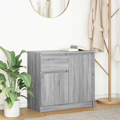 Sideboard with Drawer Grey Sonoma 71x35x65 cm Engineered Wood