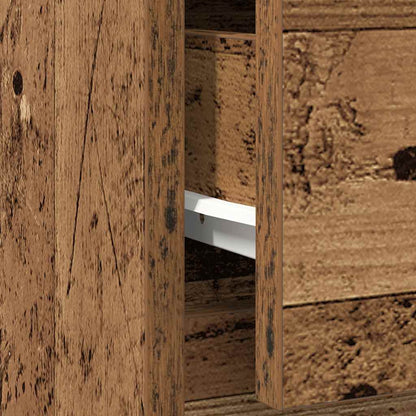 Sideboard with Drawer Old Wood 71x35x65 cm Engineered Wood