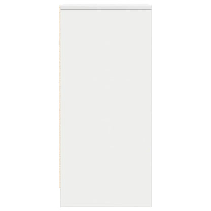 Sideboard White 29.5x34x76 cm Engineered Wood