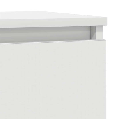 Sideboard White 29.5x34x76 cm Engineered Wood