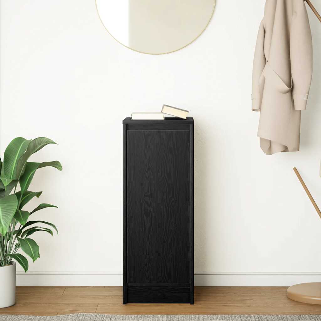 Sideboard Black Oak 29.5x34x76 cm Engineered Wood