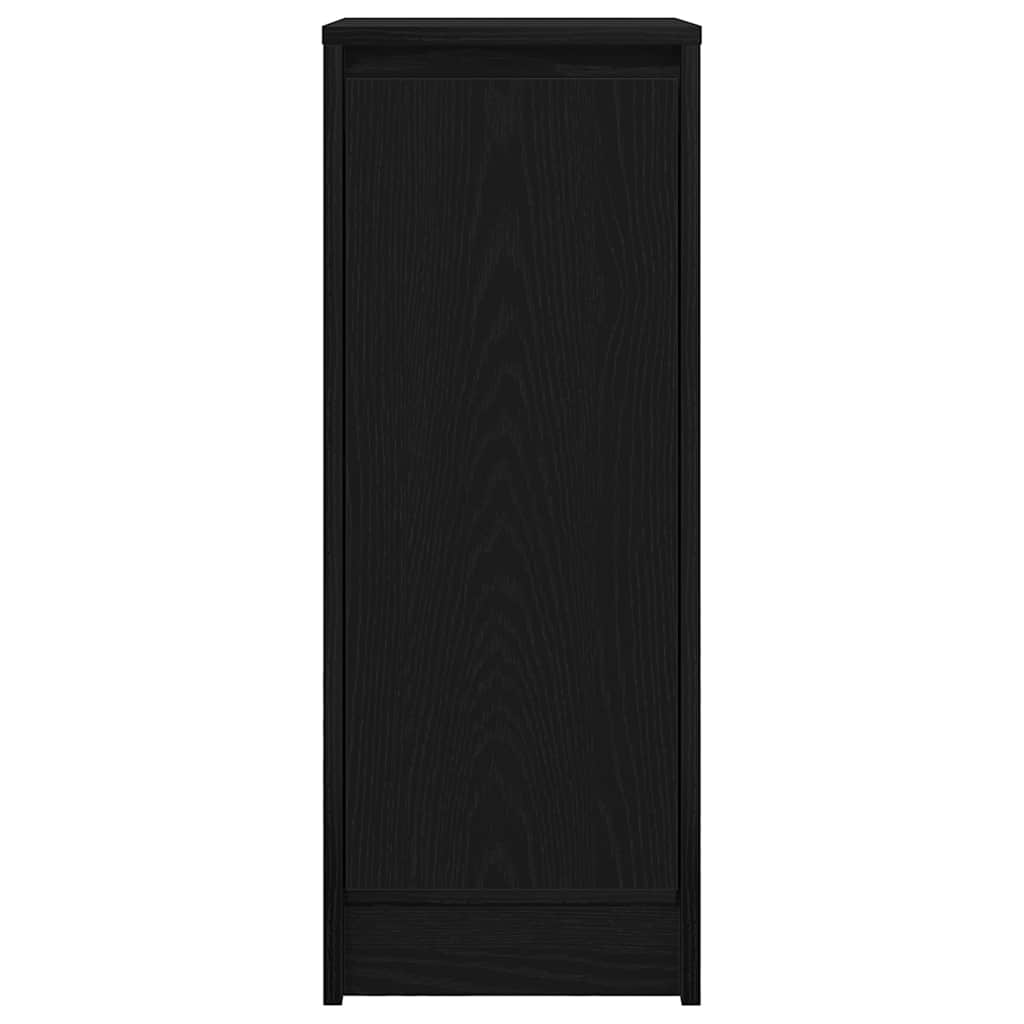 Sideboard Black Oak 29.5x34x76 cm Engineered Wood