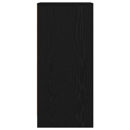 Sideboard Black Oak 29.5x34x76 cm Engineered Wood