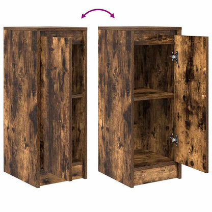 Sideboard Smoked Oak 29.5x34x76 cm Engineered Wood