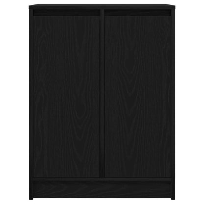 Sideboard Black Oak 57x34x76 cm Engineered Wood