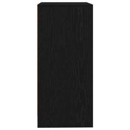 Sideboard Black Oak 57x34x76 cm Engineered Wood