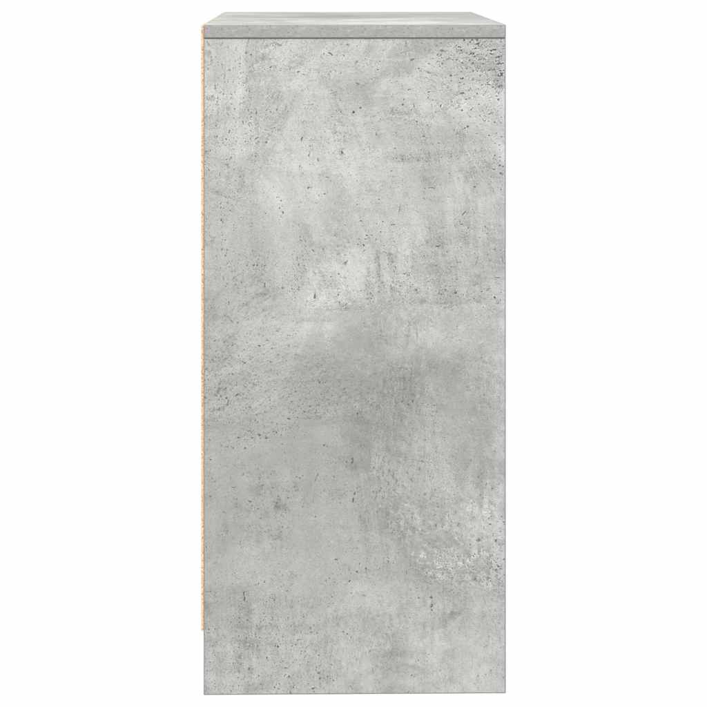 Sideboard Concrete Grey 57x34x76 cm Engineered Wood