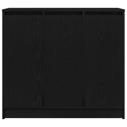 Sideboard Black Oak 85x34x76 cm Engineered Wood